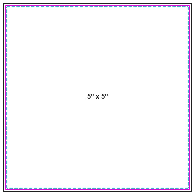 Dvd Insert 5inx5in guideline preview