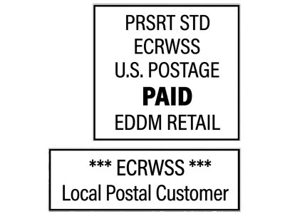 Boxed EDDM indicia
