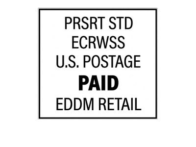 EDDM Retail postage indicia box only
