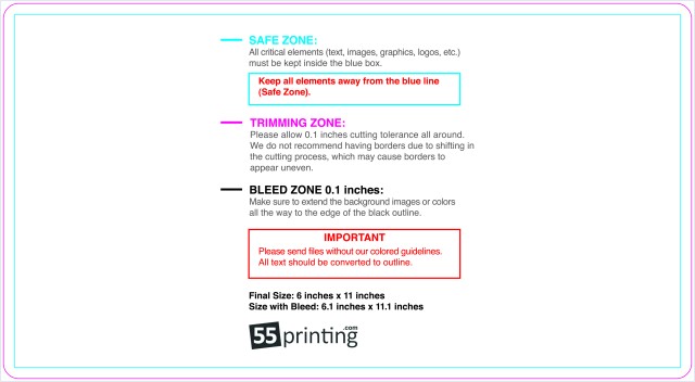 Eddm Postcard 6inx11in Round guideline preview