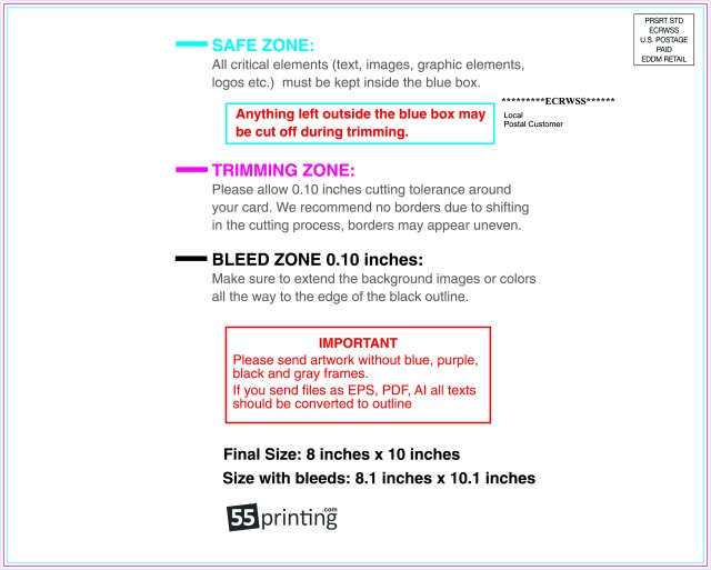 Eddm Postcard 8inx10in H Back Eddm Side guideline preview