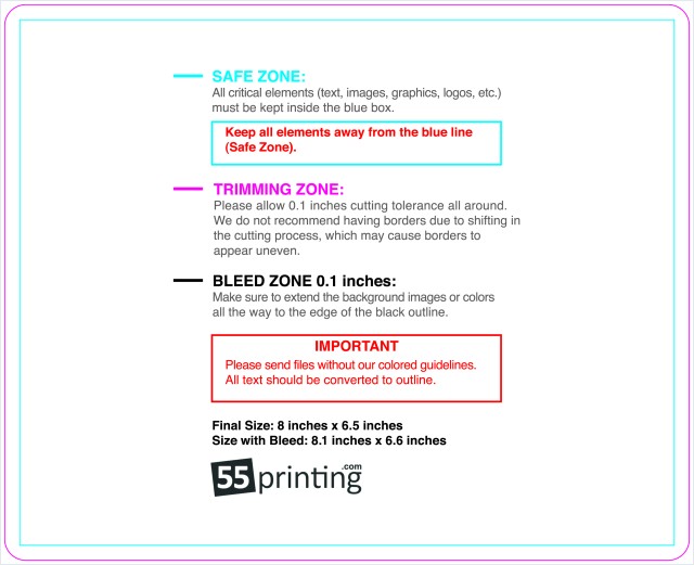 Eddm Postcard 8inx6.5in Round guideline preview