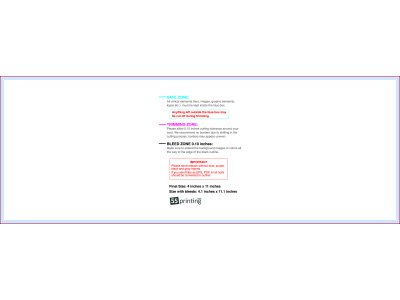 55printing Eddmpostcard 4inx11in H Front Download Template Guideline - Eddm Postcards