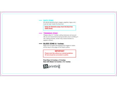 55printing Eddmpostcard 6.5inx12in Round Download Template Guideline - Eddm Postcards