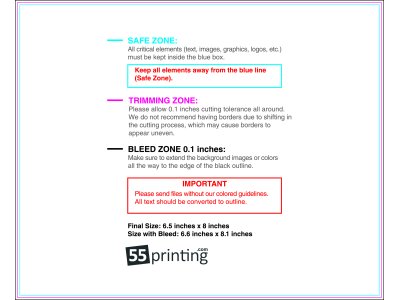 55printing Eddmpostcard 8inx6.5in H Front Download Template Guideline - Eddm Postcards