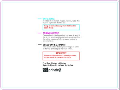 55printing Eddmpostcard 9inx12in Round Download Template Guideline - Eddm Postcards