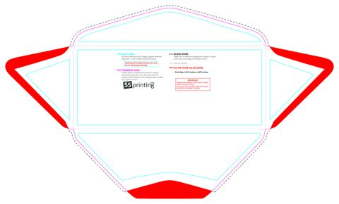 Envelope 3.875inx8.875in 4 4 guideline preview