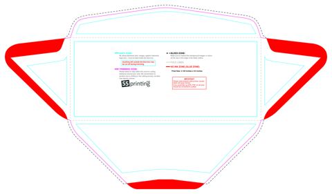 Envelope 4.125inx9.5in 4 4 guideline preview