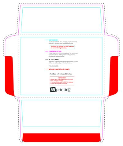 Envelope 4.75inx6.5in 4 4 Announcement guideline preview