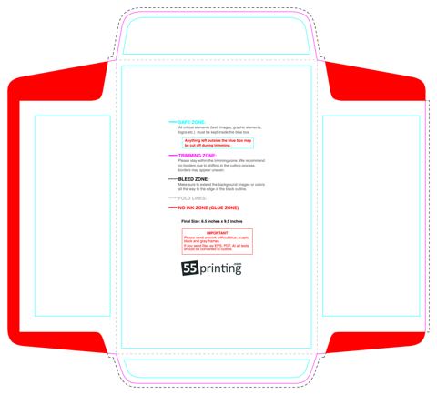 Envelope 6.5inx9.5in Catalog 4 4 guideline preview