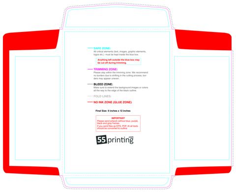 Envelope 9inx12in Catalog 4 4 guideline preview