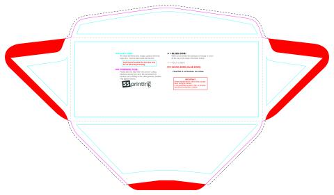 Envelope 4.125inx9.5in 4 4 guideline template 4.125" × 9.5" JPG
