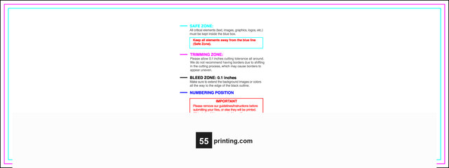 55printing Eventtickets 2inx5.5in H B Download Template Guideline - Event Tickets