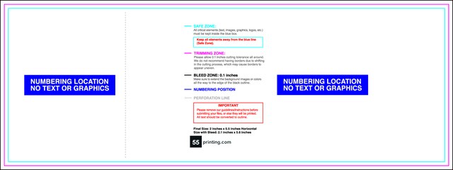 Eventtickets 2inx5.5in H C Perforated Back guideline preview