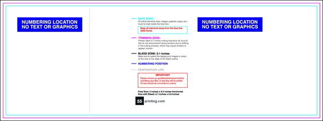 Eventtickets 2inx5.5in H T Perforated Back guideline preview