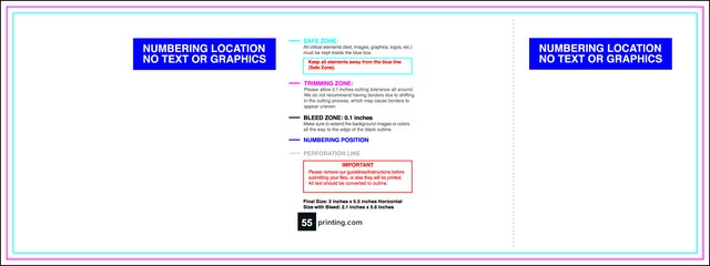 Eventtickets 2inx5.5in H T Perforated Front guideline preview