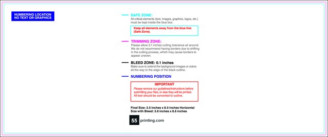 Eventtickets 3.5inx8.5in H T Back guideline preview