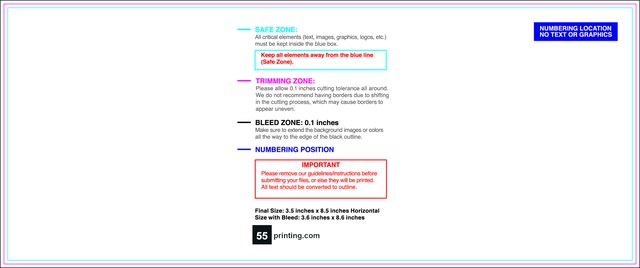 Eventtickets 3.5inx8.5in H T Front guideline preview