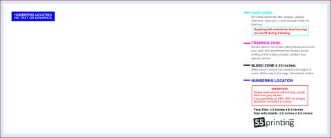 Eventtickets 3.5inx8.5in Hor T Back guideline preview