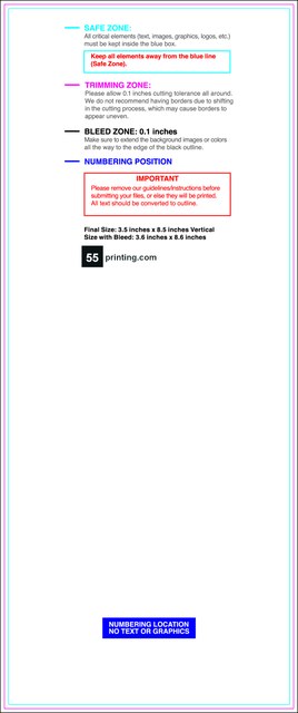 Eventtickets 3.5inx8.5in V T Front guideline preview