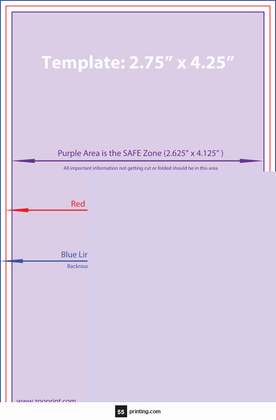 55printing Eventtickets 4.25inx2.75in V Download Template Guideline - Event Tickets
