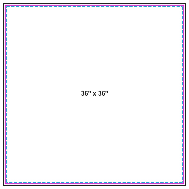 Flag 36inx36in guideline preview