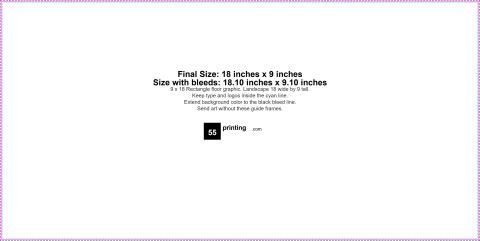 Floor Graphic 18inx9in H guideline preview