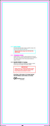 55printing Clubflyer 2.125inx5.5in V Download Template Guideline - Flyers