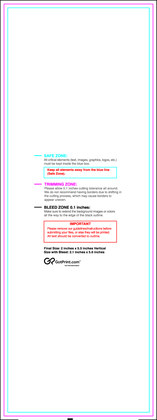 55printing Clubflyer 2inx5.5in V Download Template Guideline - Flyers