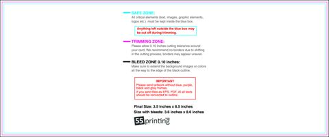 Clubflyer 3.5inx8.5in H Front guideline preview