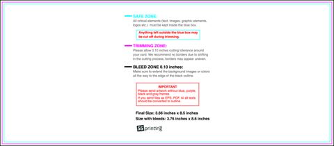 Clubflyer 3.66inx8.5in H Front guideline preview