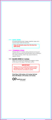 55printing Clubflyer 3.66inx8.5in V Download Template Guideline - Flyers