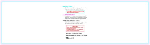 Clubflyer 3inx10in H Front guideline preview