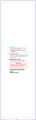 55printing Clubflyer 3inx10in V Round Download Template Guideline - Flyers