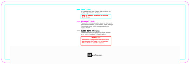 55printing Clubflyer 3inx9in H Round Download Template Guideline - Flyers