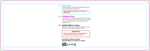 Clubflyer 3inx9in Round guideline preview