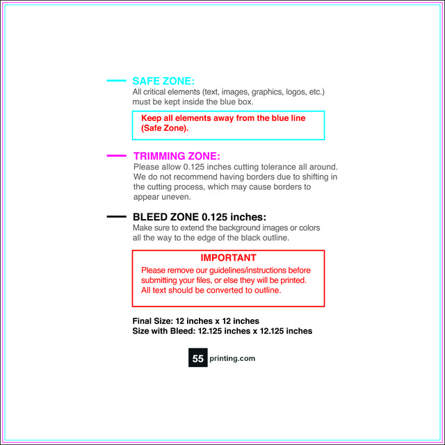 Flyer 12inx12in Front guideline preview