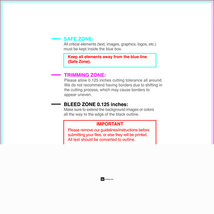 55printing Flyer 12inx12in Download Template Guideline - Flyers