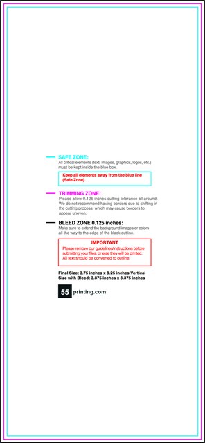 Flyer 3.75inx8.25in V Front guideline template 3.75" × 8.25" JPG