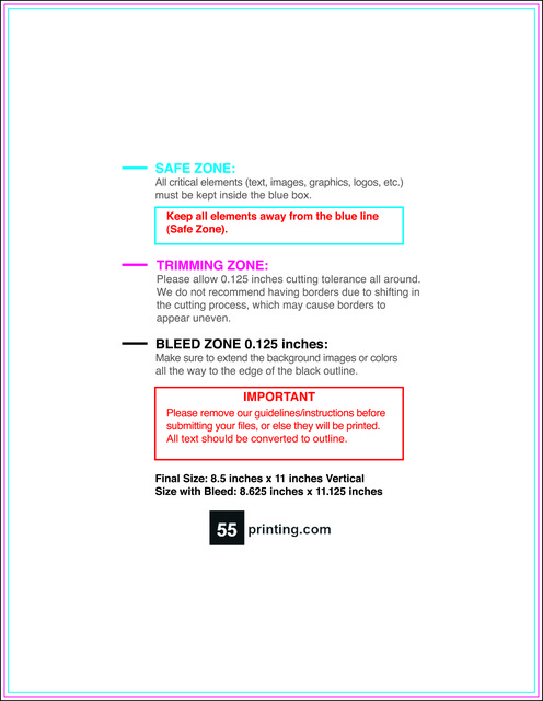 Flyer 8.5inx11in V Front guideline template 8.5" × 11" JPG