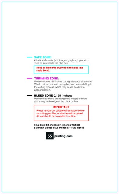 Flyer 8.5inx14in V Front guideline preview