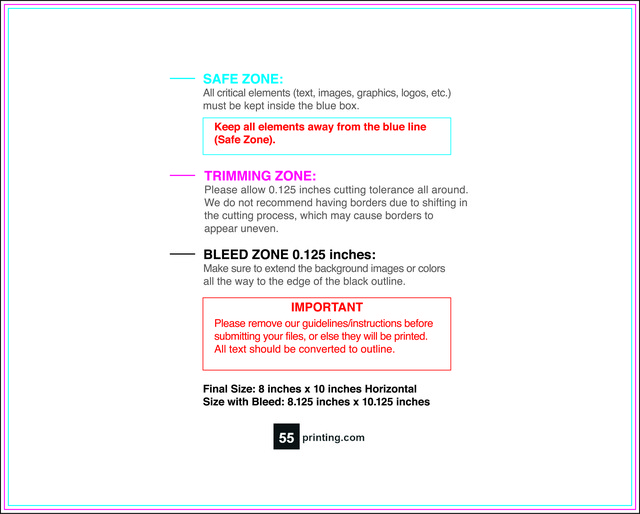 Flyer 8inx10in H Front guideline preview