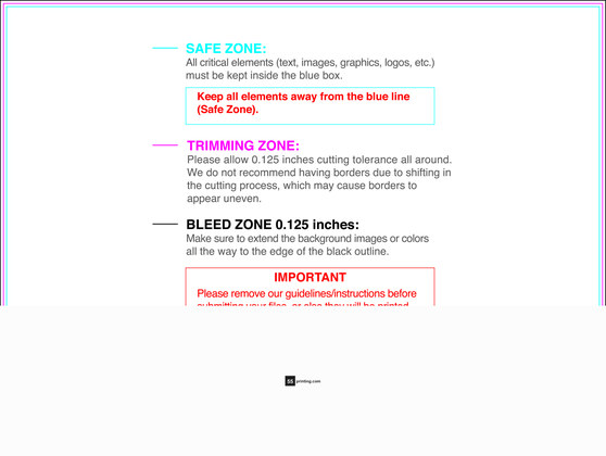 55printing Flyer 9inx12in H Download Template Guideline - Flyers