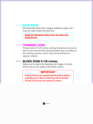 55printing Flyer 9inx12in V Download Template Guideline - Flyers