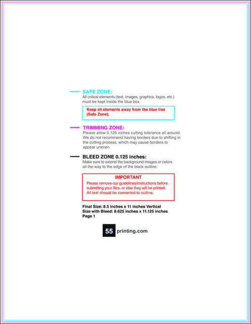 Staggeredcutflyer 8.5inx11in .25inch 6pg Front guideline preview