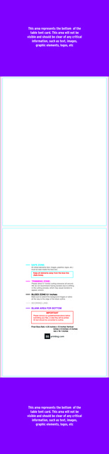 Tabletent 4.25inx12in V Front guideline preview