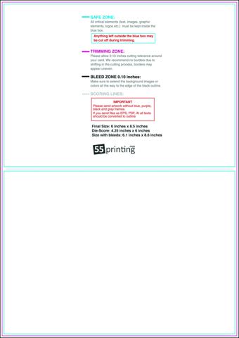 Tentcard 6inx8.5in V Back guideline preview