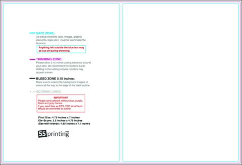 Tentcard 7inx4.75in H Front guideline preview