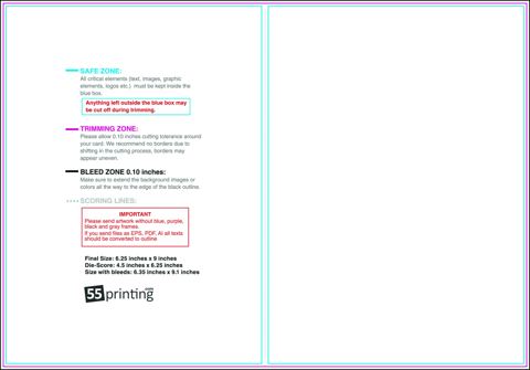 Tentcard 9inx6.25in H Back guideline preview