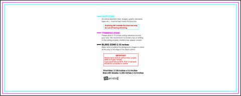 Clubflyer 2.125inx5.5in H Front guideline preview